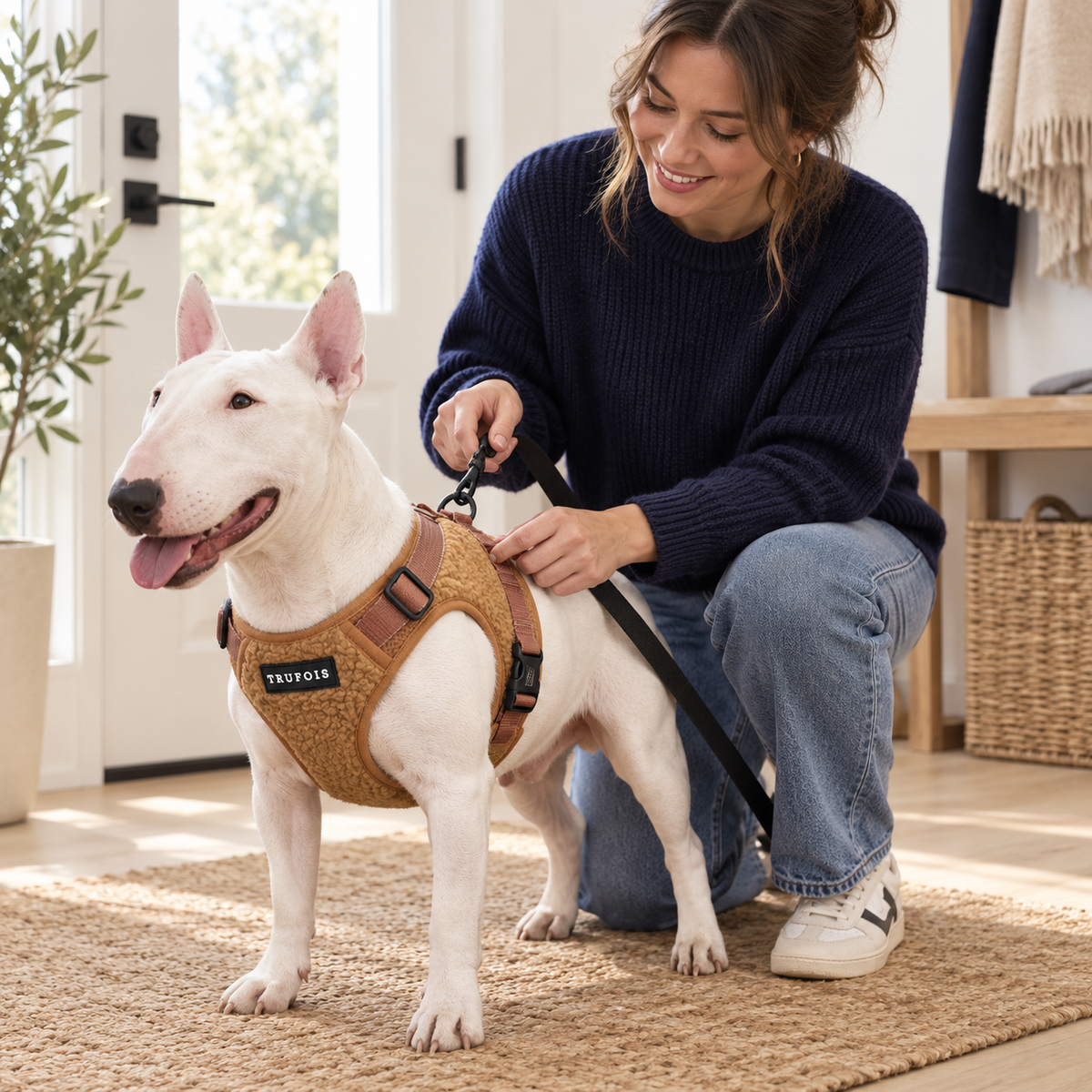 Teddy Sisu Hundegeschirr warm & gepolstert – Brownie