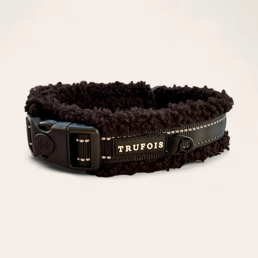 Teddy Hundehalsband verstellbar mit Klickverschluss – Lakritz