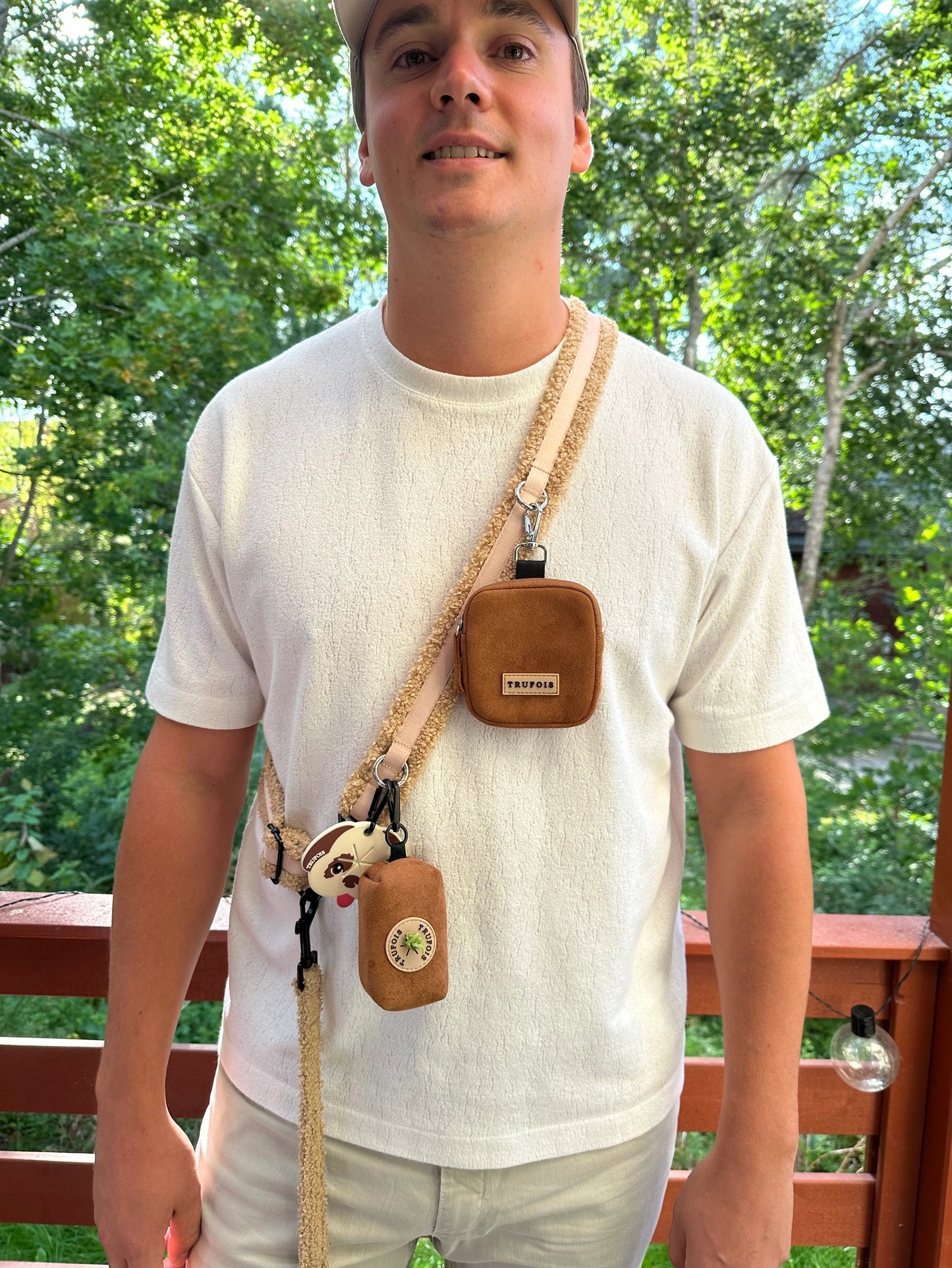Hands-Free Teddy Gürtel Cappuccino mit Zubehör
