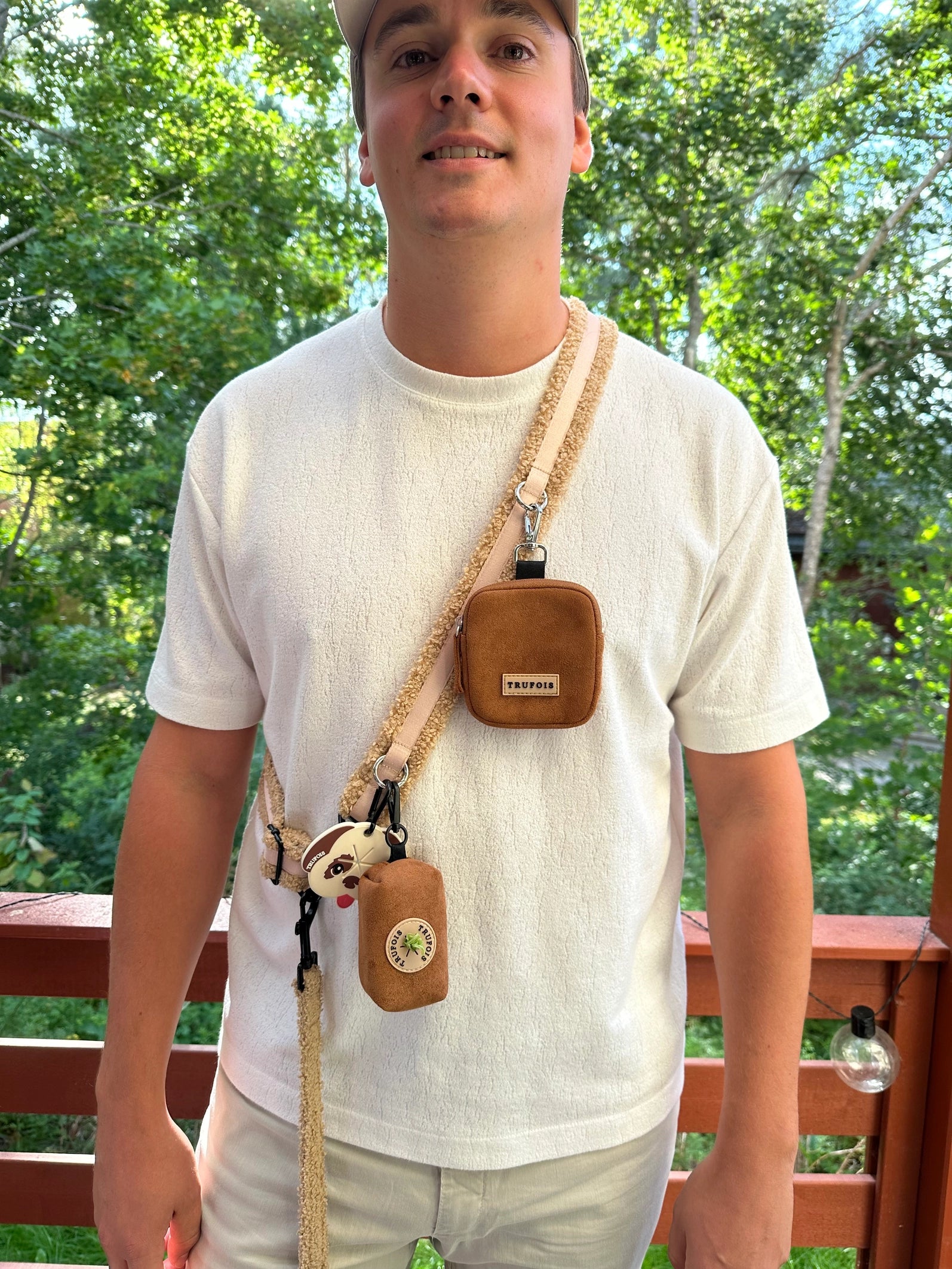 Hands-Free Teddy Gürtel Cappuccino mit Zubehör